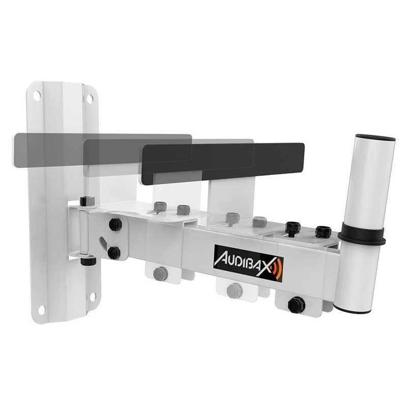 Audibax Neo 20 - White Soporte de Pared para Altavoz Profesional Vaso 35mm - Tempo Shop