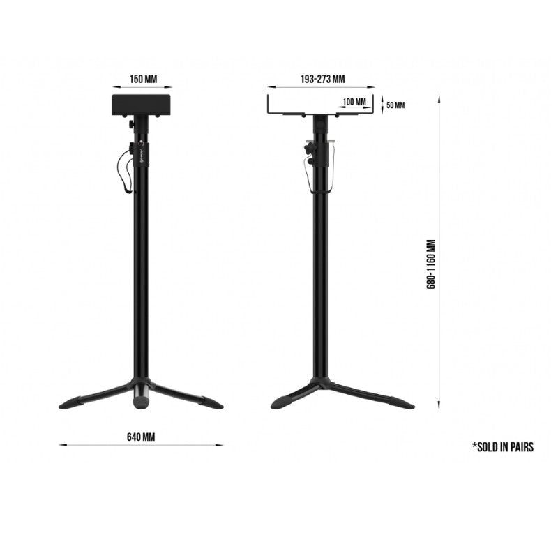Audibax Neo SM 10 - Soportes de Suelo Para Monitor Estudio y Altavoz (Pareja) - Tempo Shop