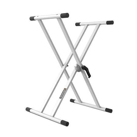 Audibax Onyx 130 White - Soporte Premium Tijera Doble Teclado - Tempo Shop