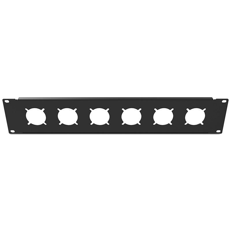 Audibax Panel 2U para 6 Schuko - Carátula rack 19 pulgadas - Tempo Shop