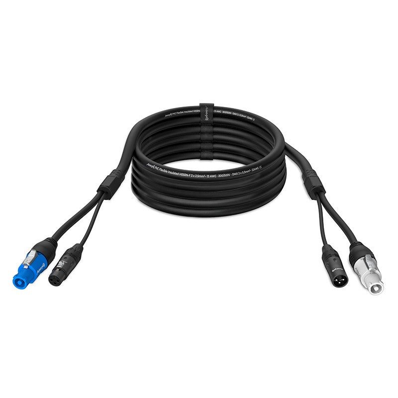 Audibax PC-XLR-1000 - Cable híbrido de señal y alimentación 10m - Tempo Shop