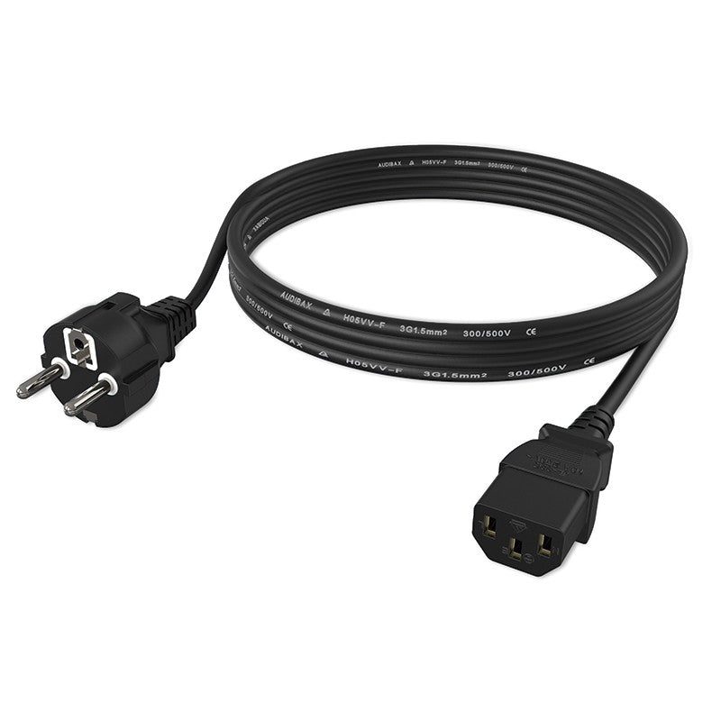 Audibax PC300-15 - Cable de alimentación de 3 metros (1.5 mm²)
