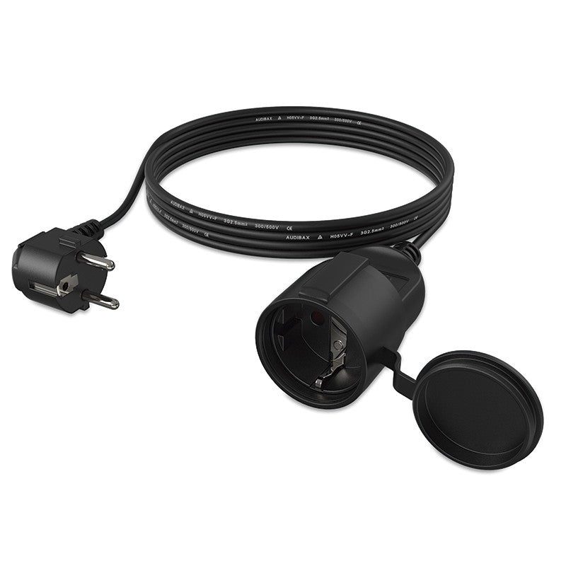 Audibax PCE2000-25 - Cable alargador eléctrico profesional de 20 metros (2,5 mm²)