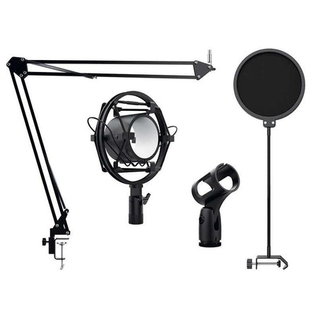 Audibax Podcast Studio - Kit Soporte Micrófono + Araña + Anti - Pop - Tempo Shop