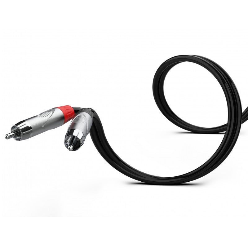 Audibax Pro 10116229 - Cable 2 Jack Mono a 2 RCA 6m Negro - Tempo Shop