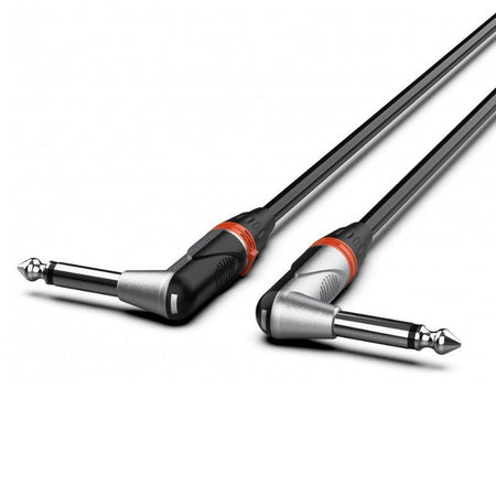 Audibax Pro 10101693 - Cable Jack Mono Acodado a Jack Mono Acodado 30cm Negro - Tempo Shop
