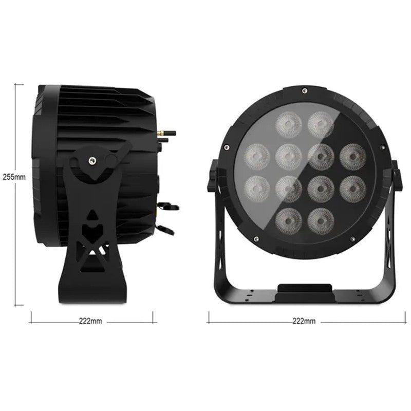 Audibax Pro Event Water 216 - Foco Par LED Inalámbrico IP65 con Batería y Tecnología RGBWAUV 6 en 1 - Tempo Shop