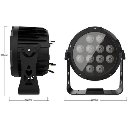 Audibax Pro Event Water 216 - Foco Par LED Inalámbrico IP65 con Batería y Tecnología RGBWAUV 6 en 1 - Tempo Shop