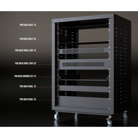 Audibax Pro Rack Panel Vent 1U - Panel de Ventilación para Rack de 1U - Tempo Shop