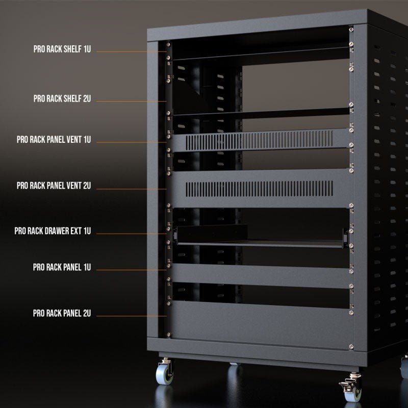 Audibax Pro Rack Shelf 2U - Bandeja metálica para Rack de 2U - Tempo Shop
