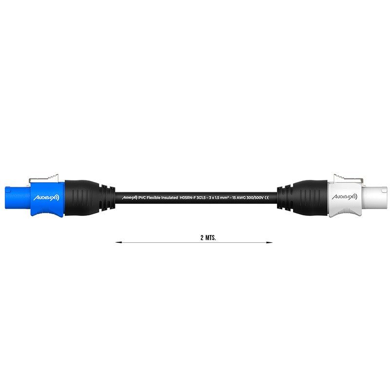 Audibax PWC200-15 - Cable Alargador PowerCON de 2 m - Tempo Shop