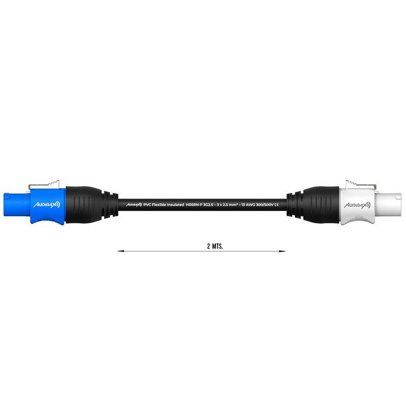 Audibax PWC200-25 - Cable alargador PowerCON 2 m - Tempo Shop