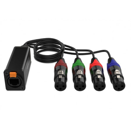 Audibax RJ - 4 - Cable Multicore 4 x XLR Hembra a RJ45 Cat5 - Tempo Shop