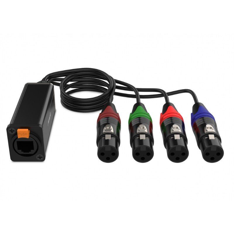Audibax RJ - 4 - Cable Multicore 4 x XLR Hembra a RJ45 Cat5 - Tempo Shop
