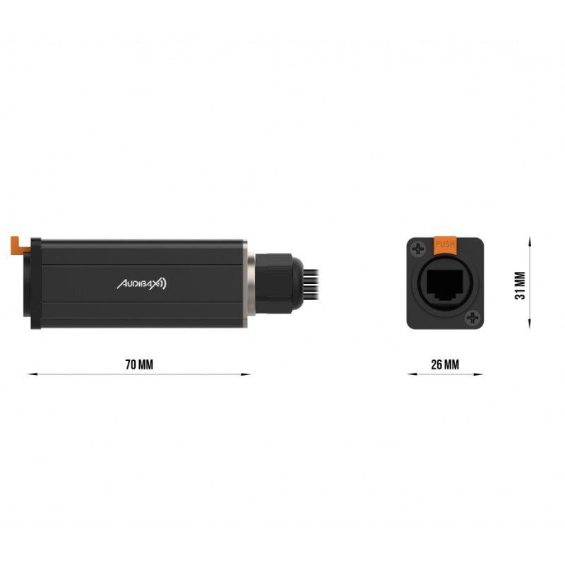 Audibax RJ - 4 - Cable Multicore 4 x XLR Hembra a RJ45 Cat5 - Tempo Shop
