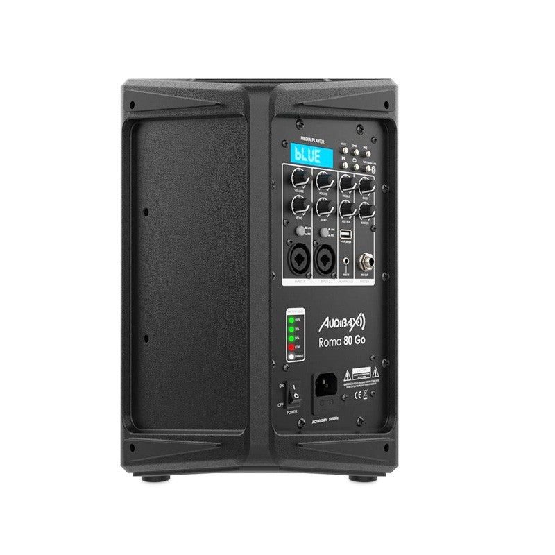 Audibax Roma 80 Go - Sistema PA Portátil Bluetooth con Batería Recargable 65" 80W - Tempo Shop