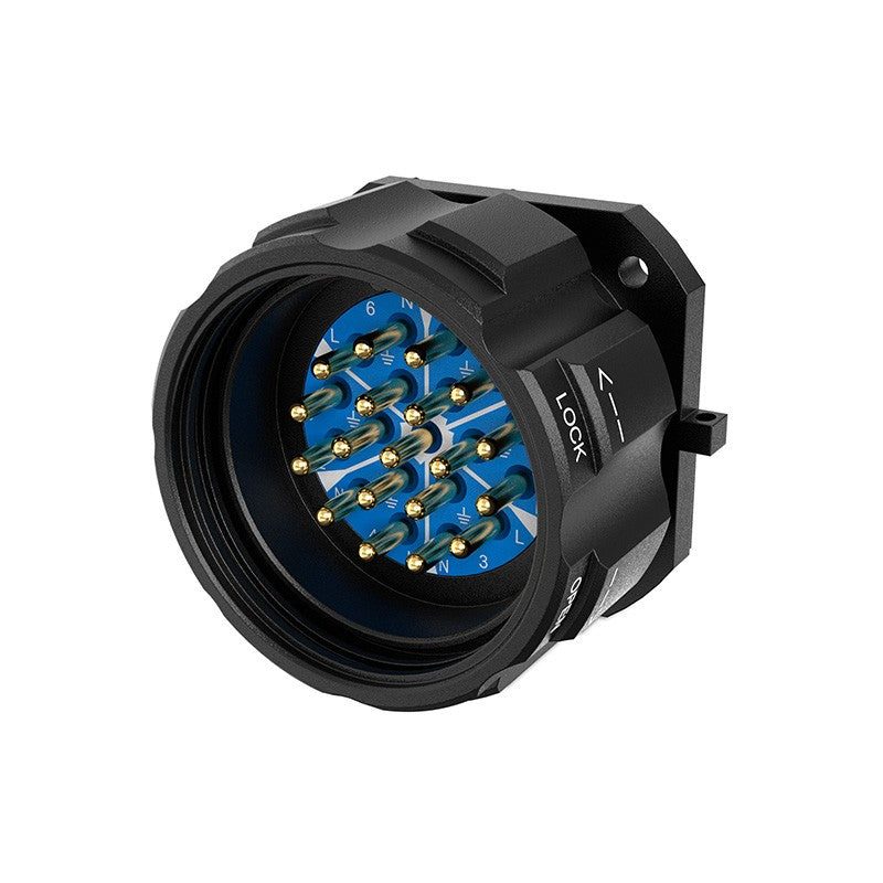 Audibax SCP-MC-19P - Conector Socapex 19 pines macho chasis - Tempo Shop