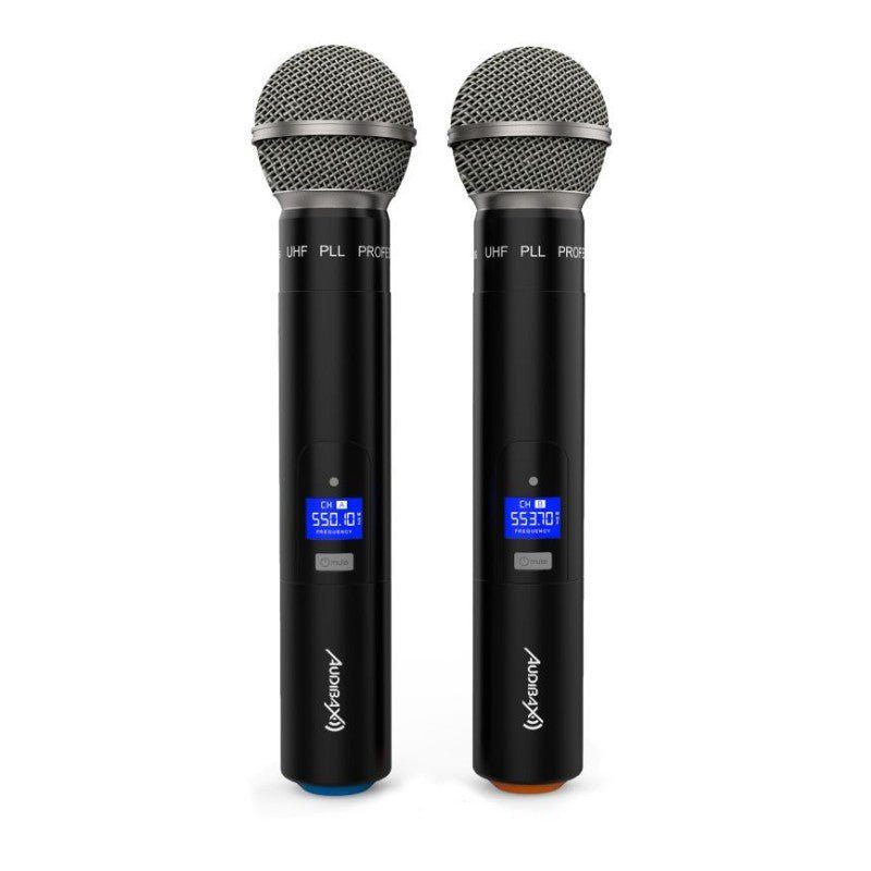 Audibax Sidney 500 A - Micrófono Inalámbrico Profesional UHF Doble Mano + Maleta - Tempo Shop