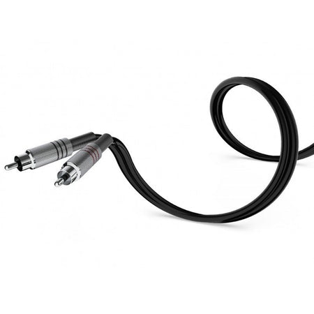 Audibax Silver 10101691 - Cable 2 RCA a 2 RCA Stereo 6m Negro - Tempo Shop