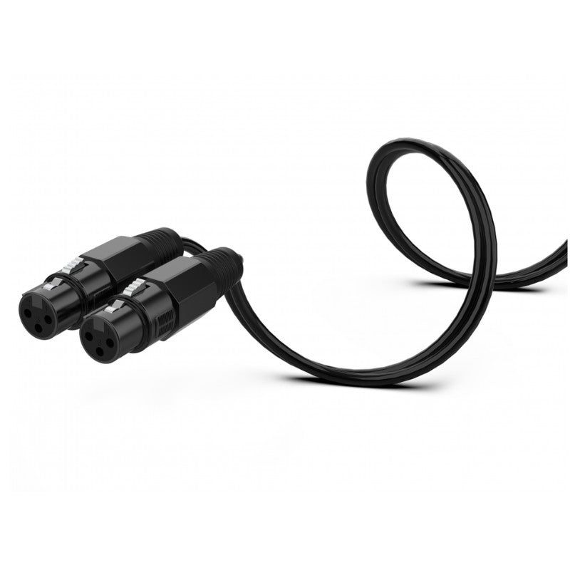 Audibax Silver 10145058 Black - Cable 2 XLR M - XLR H 15cm Negro - Tempo Shop