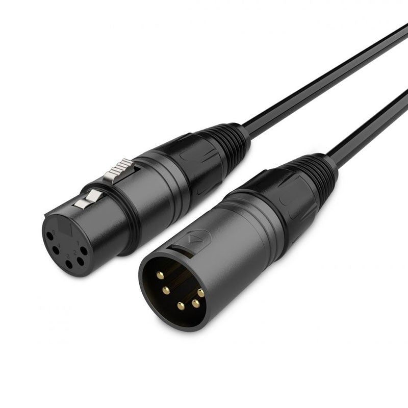 Audibax Silver 10237955 Black - Cable DMX 5 PIN 3m - Tempo Shop