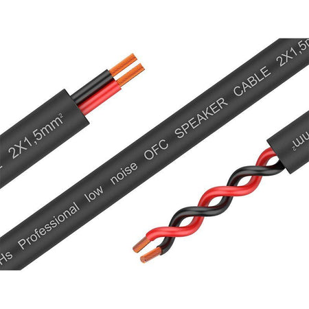 Audibax Silver BSA100 15 Black - Bobina Cable Altavoz 100m 2 x 1,5mm - Tempo Shop