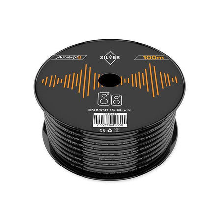 Audibax Silver BSA100 15 Black - Bobina Cable Altavoz 100m 2 x 1,5mm - Tempo Shop