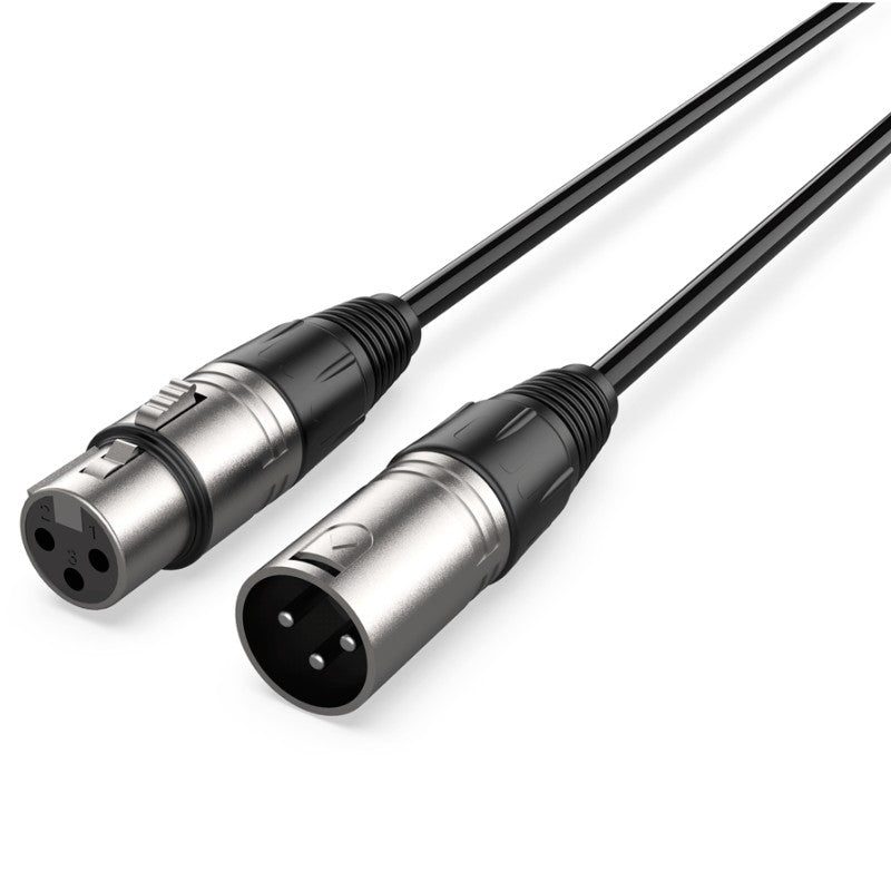Audibax Silver 10053609 - Cable XLR Macho a XLR Hembra 10m Negro - Tempo Shop