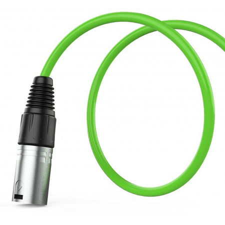 Audibax Silver 10101130 - Cable XLR Macho - XLR Hembra 6m Verde - Tempo Shop