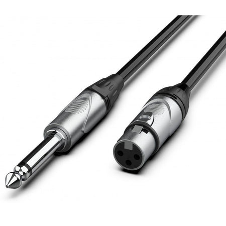 Audibax Silver 10145067 - Cable XLR H a Jack Mono 0,90m Negro - Tempo Shop