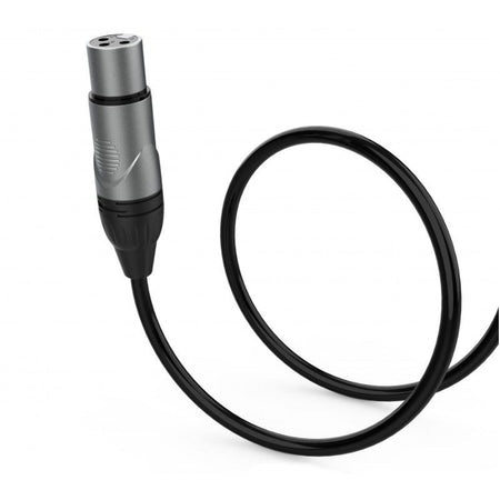 Audibax Silver 10101695 - Cable XLR Hembra a Jack Mono 3m Negro - Tempo Shop
