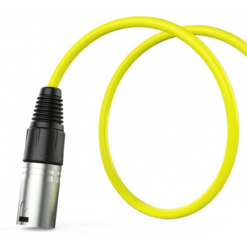 Audibax Silver 10101164 - Cable XLR Macho - XLR Hembra 10m Amarillo - Tempo Shop
