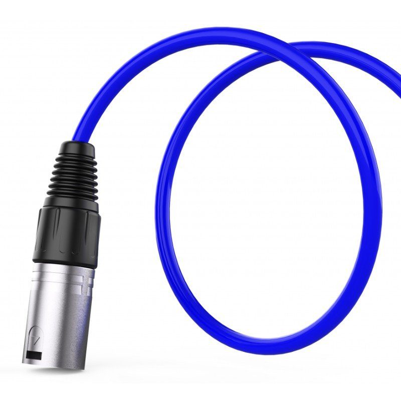 Audibax Silver 10145014 - Cable XLR M - XLR H 3m Azul - Tempo Shop