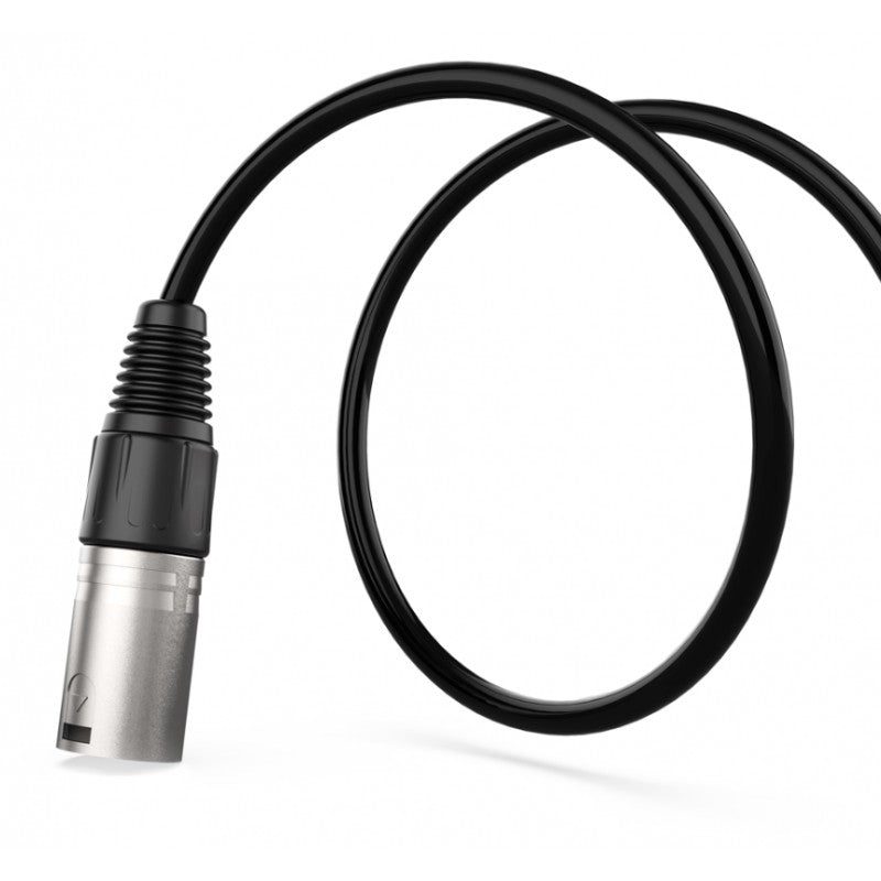 Audibax Silver 10144986 - Cable XLR Macho a XLR Hembra 30cm Negro - Tempo Shop