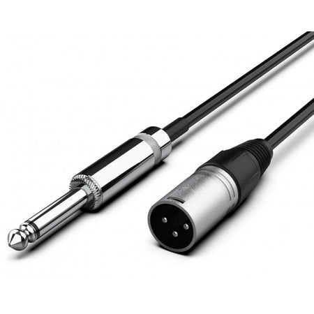 Audibax Silver 10145086 - Cable XLR M - Jack Mono Yong Sheng 15m Negro - Tempo Shop