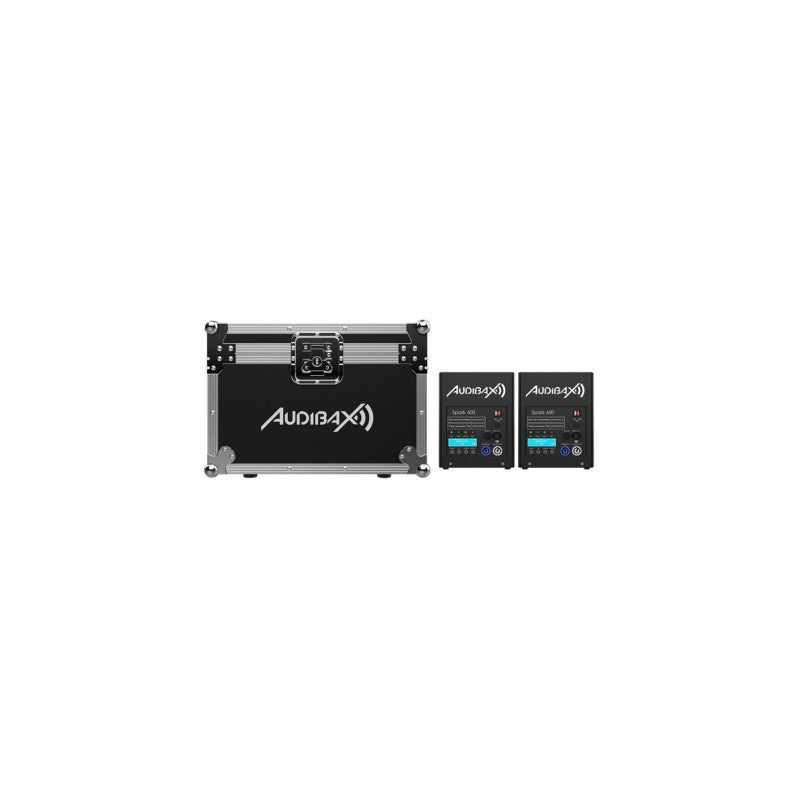 Audibax Spark 600 Máquina de Fuego Frío 2 Unidades + Flightcase Doble - Pack Profesional de Efectos Especiales