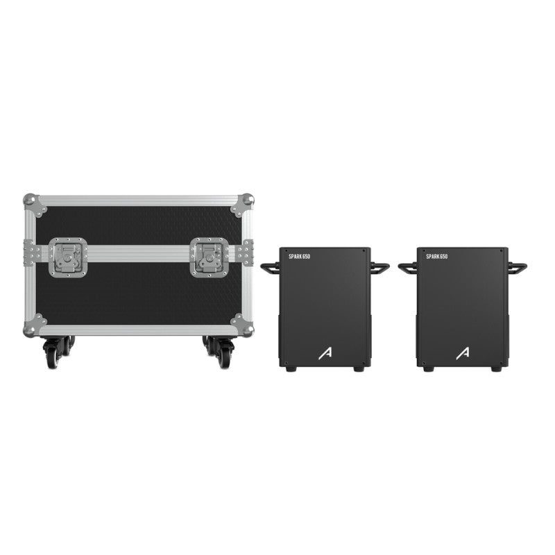 Audibax Spark 650 - Máquina de Fuego Frio 2 Unidades + Flightcase Doble - Tempo Shop