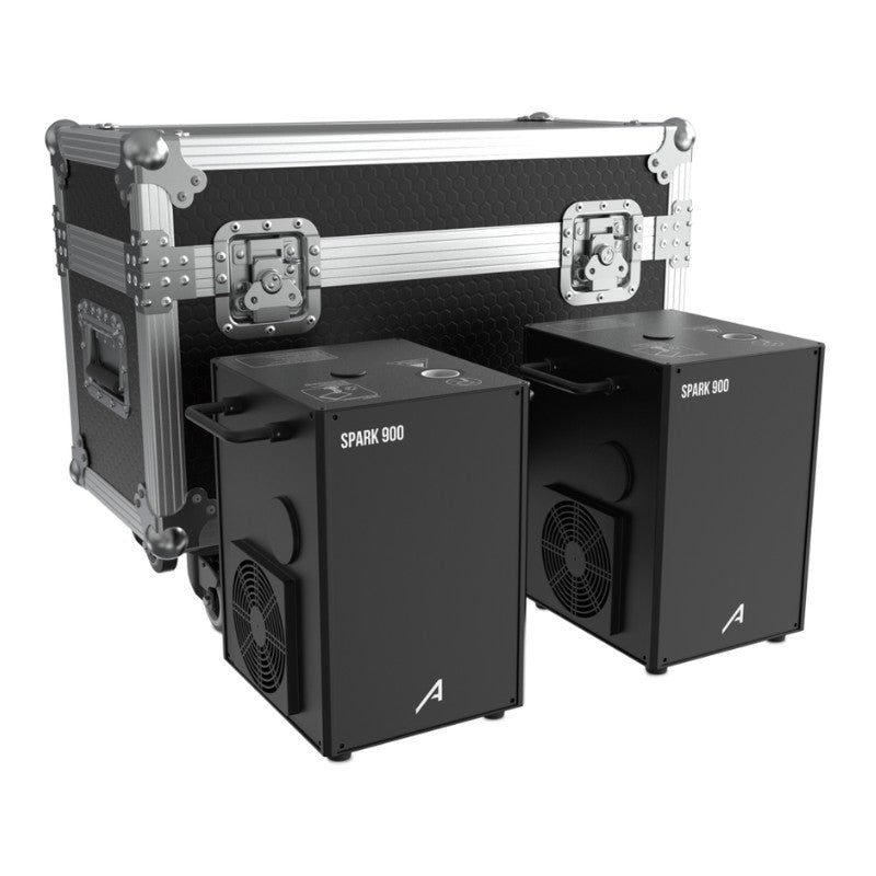 Audibax Spark 900 - Máquina de Fuego Frio 2 Unidades + Flightcase Doble - Tempo Shop