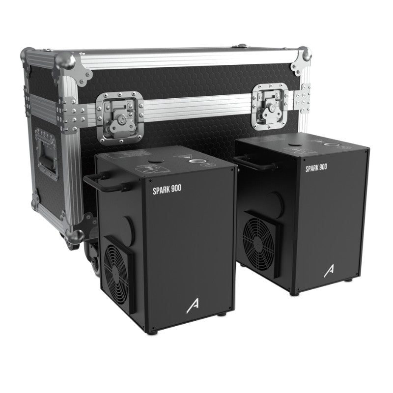 Audibax Spark 900 - Máquina de Fuego Frio 2 Unidades + Flightcase Doble - Tempo Shop