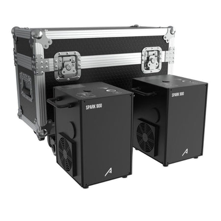 Audibax Spark 900 - Máquina de Fuego Frio 2 Unidades + Flightcase Doble - Tempo Shop