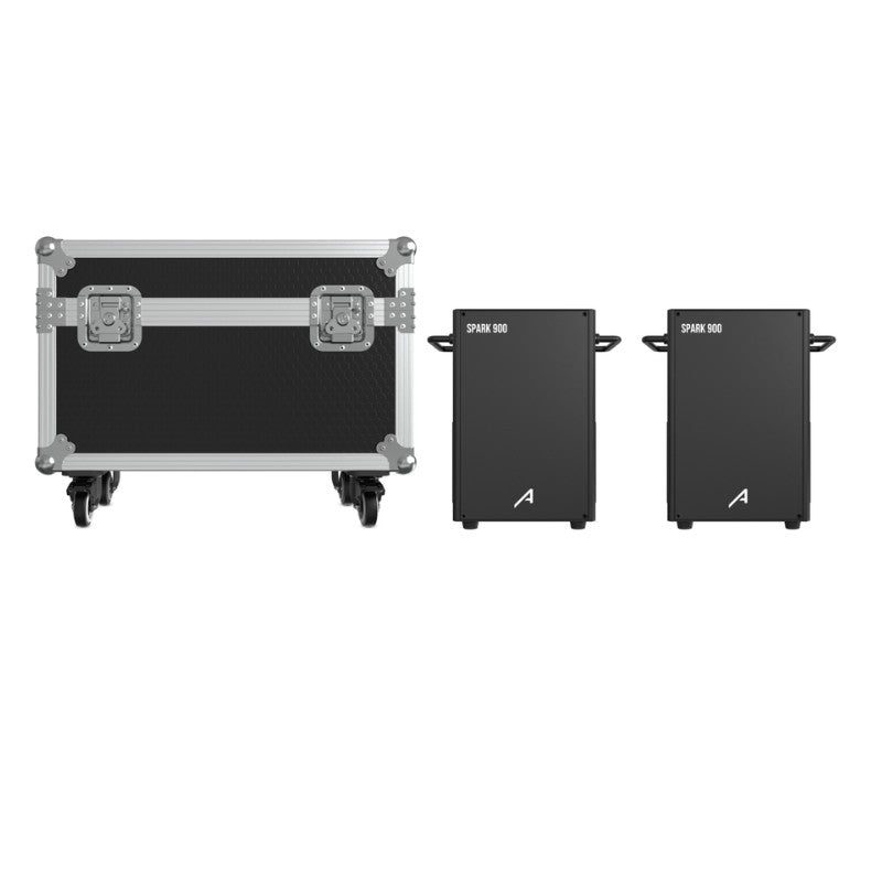 Audibax Spark 900 - Máquina de Fuego Frio 2 Unidades + Flightcase Doble - Tempo Shop