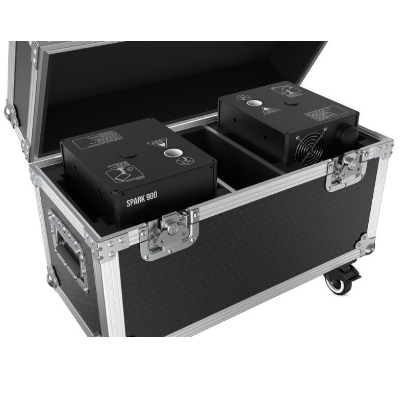 Audibax Spark 900 - Máquina de Fuego Frio 2 Unidades + Flightcase Doble - Tempo Shop