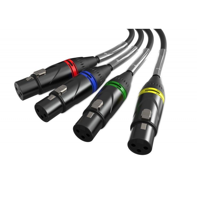 Audibax SS 4F3 - Stage Box Shuttle Pasivo DMX con RJ45 y XLR - Tempo Shop