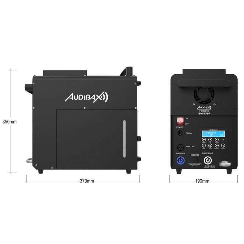 Audibax Volcano 1500 RGBW - Máquina de Humo 1500W + 240W LED RGBW - Tempo Shop