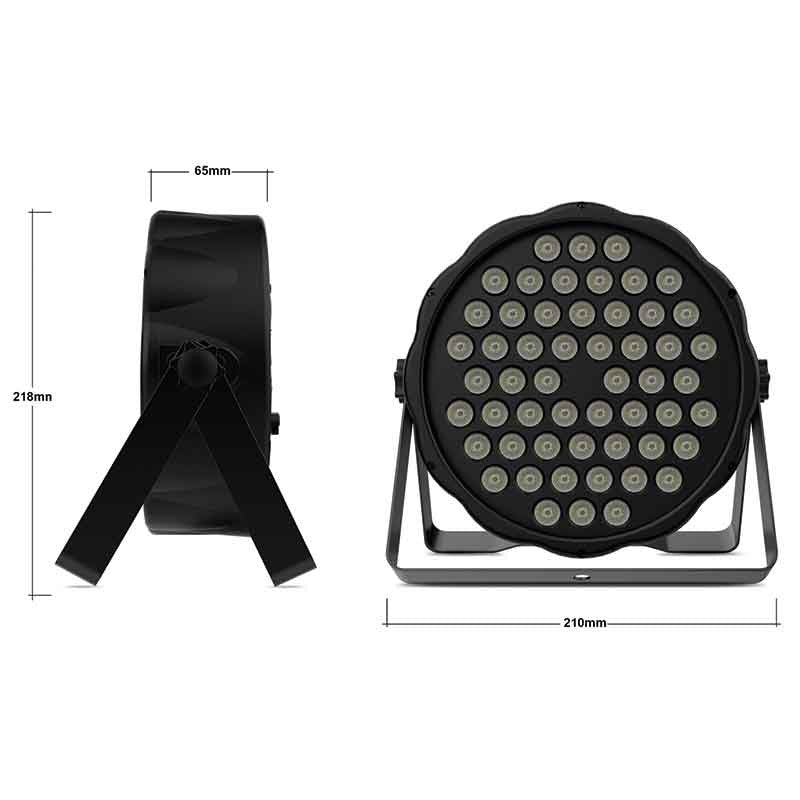 Audibax Austin 27 - Foco LED PAR 54 Leds x 05W RGBw Flat DMX - Tempo Shop