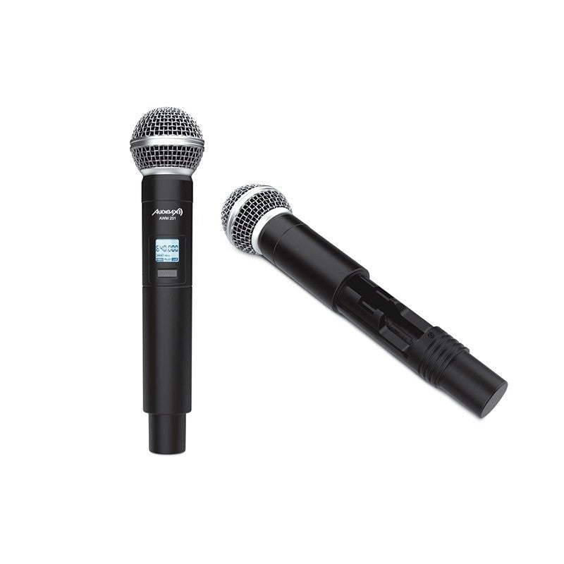 Audibax AWM 201 - Sistema Inalámbrico Micrófono de Mano de 2 Canales UHF - Tempo Shop