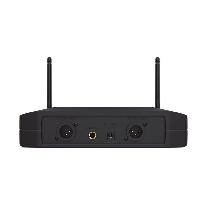 Audibax AWM 202 - Sistema Inalámbrico Micrófono Lavalier de 2 Canales UHF - Tempo Shop