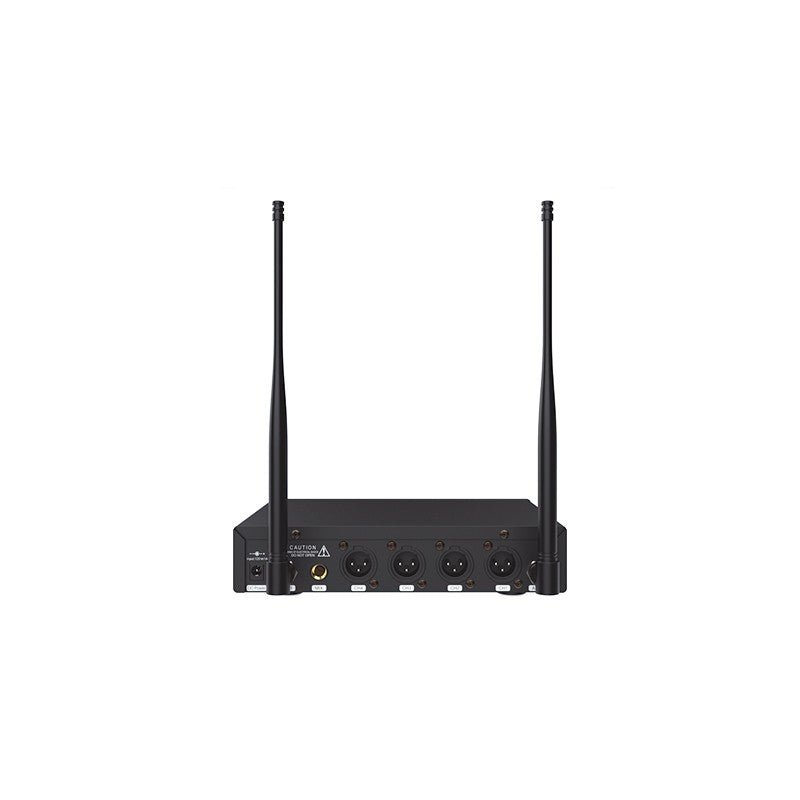 Audibax AWM 401 - Sistema Inalámbrico Micrófono de mano de 4 Canales UHF - Tempo Shop