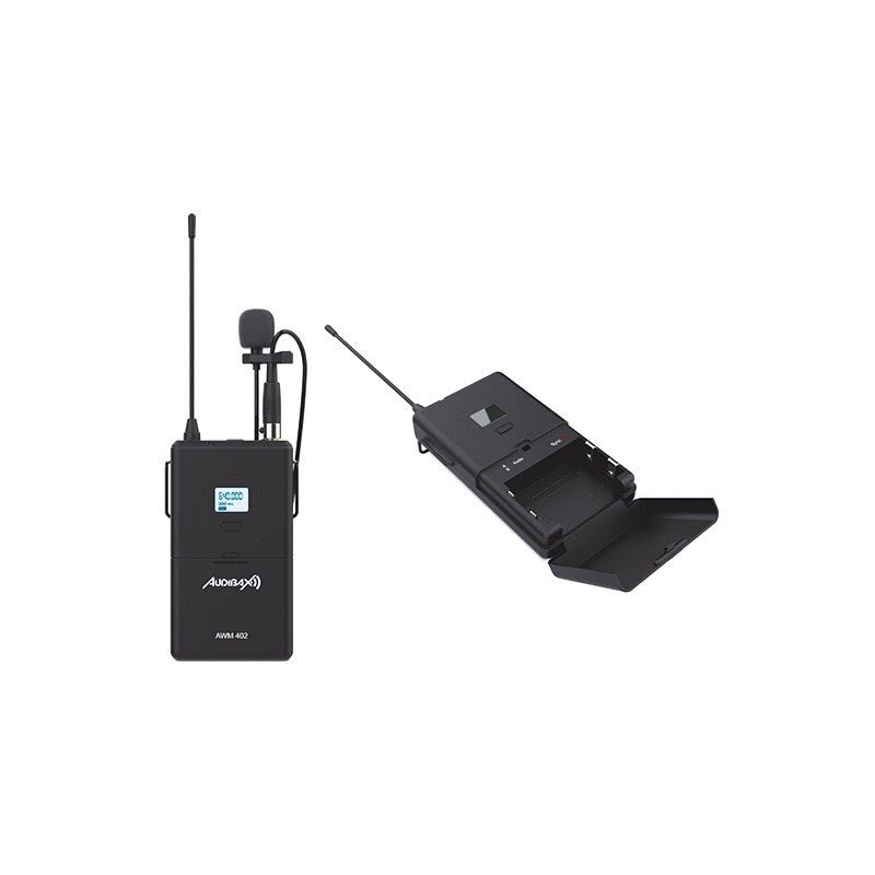 Audibax AWM 402 - Sistema Inalámbrico Micrófono Lavalier de 4 Canales UHF - Tempo Shop