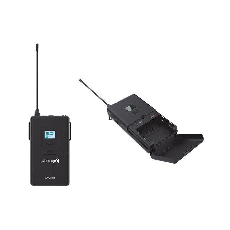 Audibax AWM 403 - Sistema Inalámbrico Micrófono diadema de 4 Canales UHF - Tempo Shop